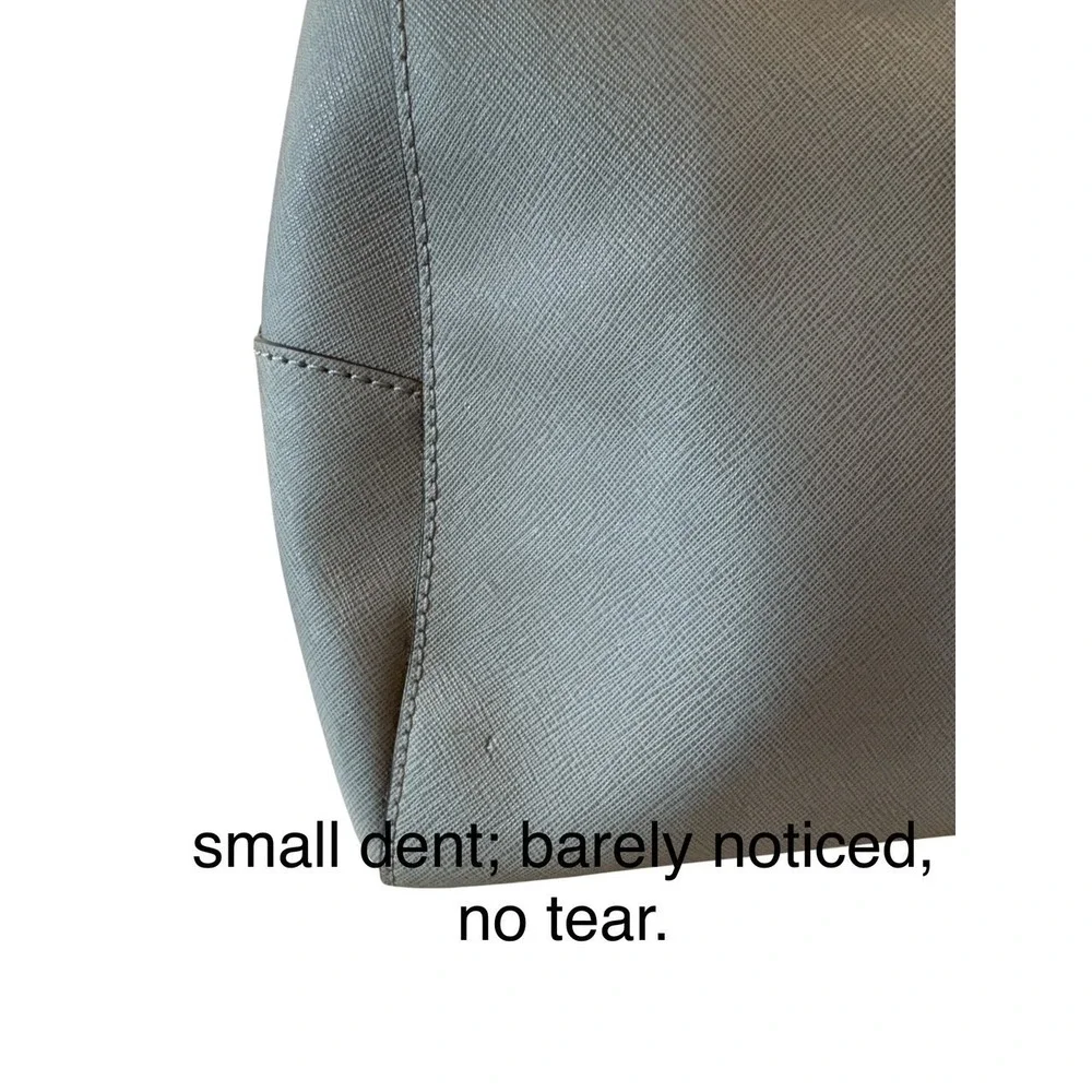 Michael Kors Cindy Dome Saffiano Leather Tan‎ Nude Travel Satchel Bag